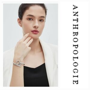 ANTHROPOLOGIE Hammered Key Bangle